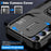 For Samsung Galaxy S24+ Case Kickstand Slide Lens Protection Phone Cover - Black - 3