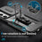 For Samsung Galaxy S24+ Case Kickstand Slide Lens Protection Phone Cover - Black - 5