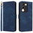 For vivo V29e (Global) 5G / Y200 (India) 5G Case RFID Blocking Wallet Stand Cover with Strap - Blue - 1