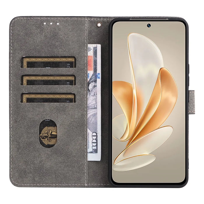 For vivo V29e (Global) 5G / Y200 (India) 5G Case RFID Blocking Wallet Stand Cover with Strap - Blue - 2