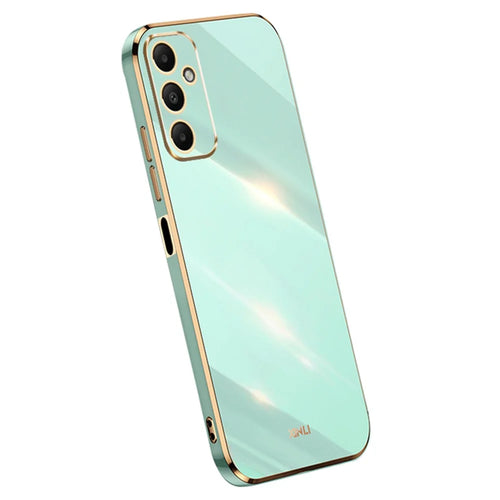 XINLI For Samsung Galaxy A05s 4G Cover Electroplated Drop-proof TPU Phone Case - Cyan - 1