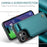 For iPhone 15 Phone Case CASEME C22 Leather Back Cover with RFID Blocking Card Slots - Green - 5