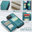 For iPhone 15 Phone Case CASEME C22 Leather Back Cover with RFID Blocking Card Slots - Green - 6