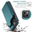 For iPhone 15 Phone Case CASEME C22 Leather Back Cover with RFID Blocking Card Slots - Green - 7