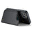 For iPhone 15 Pro Phone Case CASEME C22 Leather Back Cover with RFID Blocking Card Slots - Black - 3