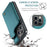 For iPhone 13 Pro Phone Case CASEME C22 Leather Back Cover with RFID Blocking Card Slots - Green - 7
