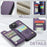 For iPhone 14 Plus Phone Case CASEME C22 Leather Back Cover with RFID Blocking Card Slots - Purple - 6