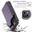 For iPhone 14 Plus Phone Case CASEME C22 Leather Back Cover with RFID Blocking Card Slots - Purple - 7