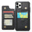For iPhone 11 Pro Phone Case CASEME C22 Leather Back Cover with RFID Blocking Card Slots - Black - 2