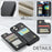 For iPhone 11 Pro Phone Case CASEME C22 Leather Back Cover with RFID Blocking Card Slots - Black - 6