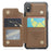 For iPhone X / XS Phone Case CASEME C22 Leather Back Cover with RFID Blocking Card Slots - Brown - 2