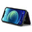 For iPhone 12 / 12 Pro Phone Case CASEME C22 Leather Back Cover with RFID Blocking Card Slots - Purple - 4