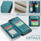 For iPhone 6 Plus / 7 Plus / 8 Plus / 6s Plus Phone Case CASEME C22 Leather Back Cover with RFID Blocking Card Slots - Green - 6