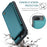 For iPhone 6 Plus / 7 Plus / 8 Plus / 6s Plus Phone Case CASEME C22 Leather Back Cover with RFID Blocking Card Slots - Green - 7