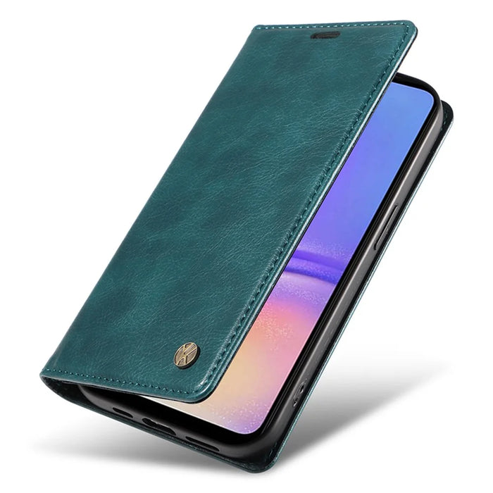 YIKATU YK-006 For Samsung Galaxy A05 4G Case Leather Wallet Magnetic Closing Cover - Blue - 6