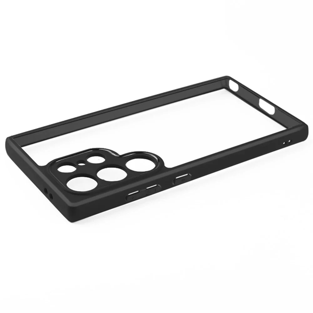 Phone Case for Samsung Galaxy S24 Ultra Clear Design Slim-Fit TPU + PC Phone Cover Shell - 4