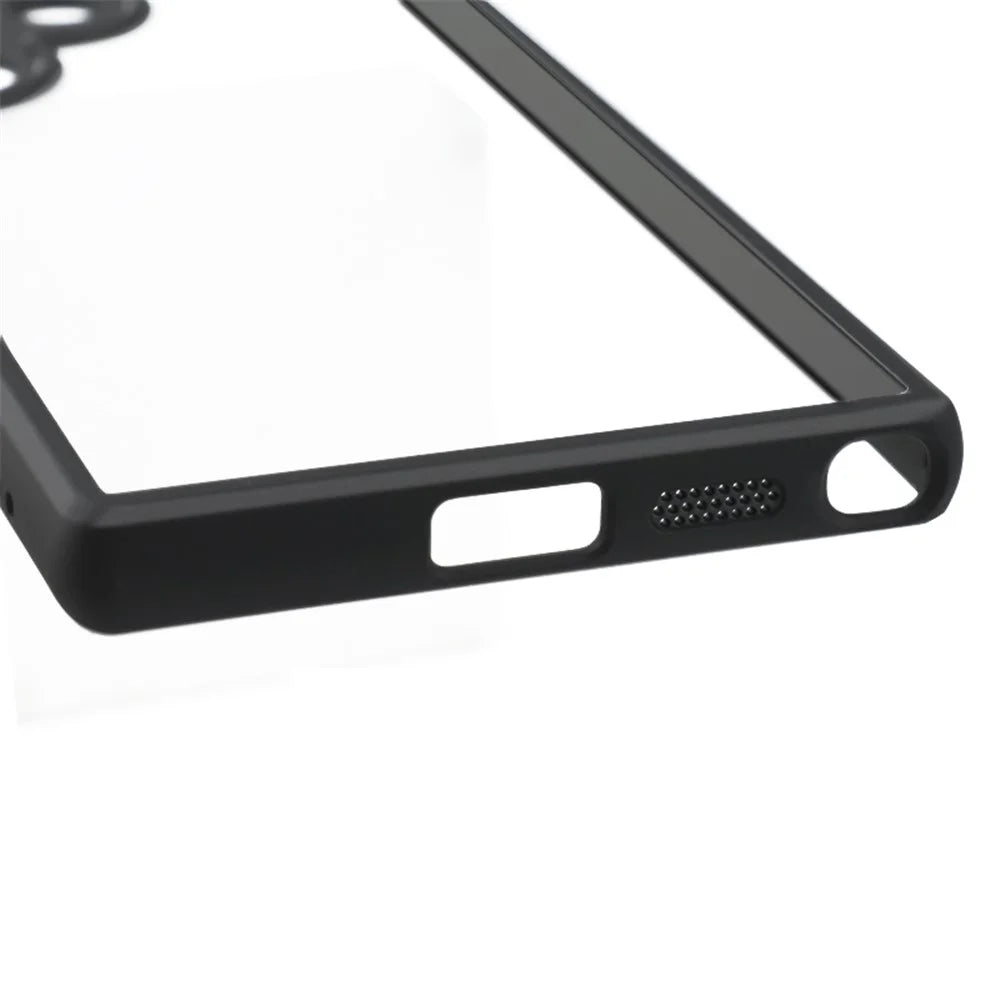 Phone Case for Samsung Galaxy S24 Ultra Clear Design Slim-Fit TPU + PC Phone Cover Shell - 7