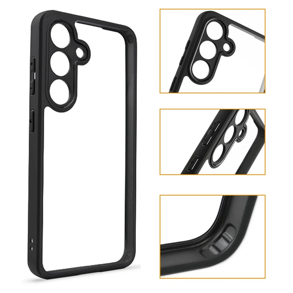 For Samsung Galaxy S24+ Case Anti-collision TPU + PC Phone Cover Dustproof Phone Shell - 6