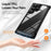 For Samsung Galaxy S24 Ultra Case Anti-fall PC + TPU Phone Protector with Alloy Lens Frame - Black - 3