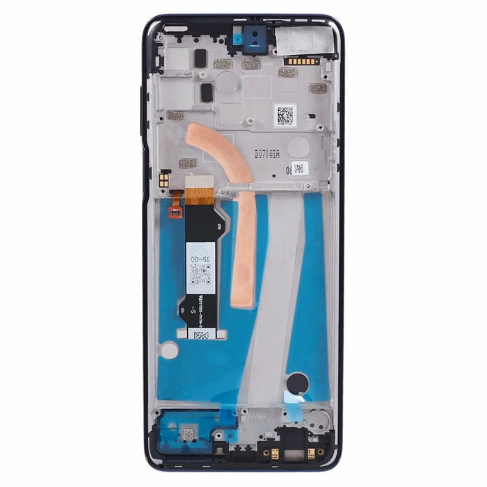 For Motorola Moto G 5G Plus XT2075 Grade B LCD Screen and Digitizer Assembly + Frame Replacement Part (without Logo) - Blue - 2