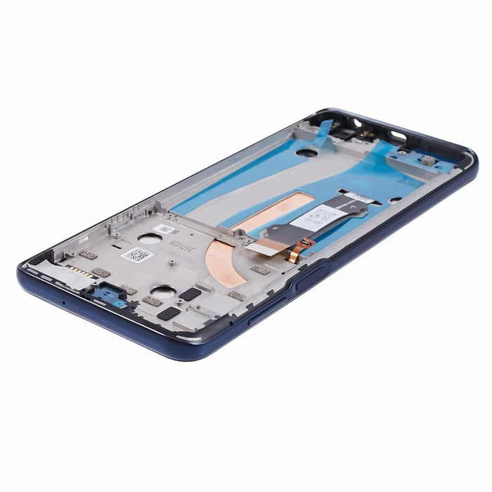 For Motorola Moto G 5G Plus XT2075 Grade B LCD Screen and Digitizer Assembly + Frame Replacement Part (without Logo) - Blue - 7