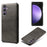 For Samsung Galaxy S23 FE Case PU Leather + PC Anti-Scratch Calf Texture Phone Cover - Black - 1