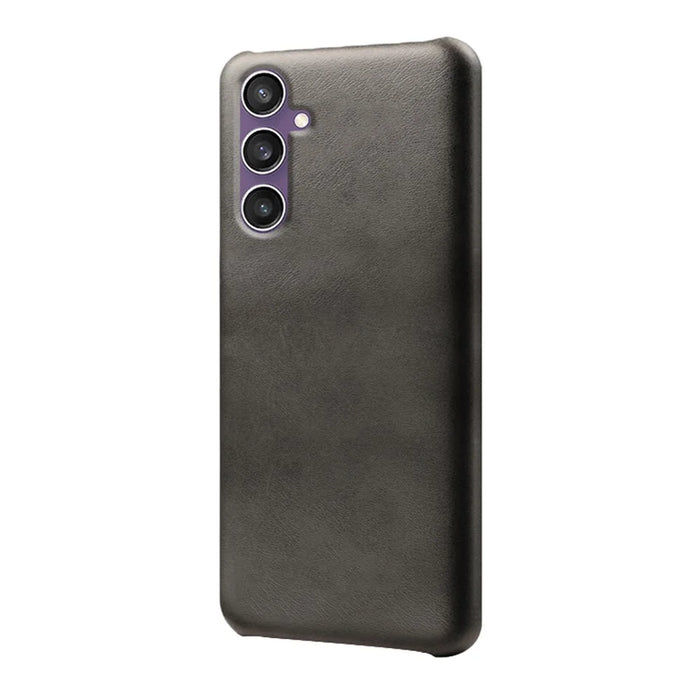 For Samsung Galaxy S23 FE Case PU Leather + PC Anti-Scratch Calf Texture Phone Cover - Black - 2