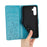 For Samsung Galaxy S24+ Case Butterfly Imprinted Stand Wallet Leather Cover - Blue - 4