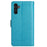 For Samsung Galaxy S24+ Case Butterfly Imprinted Stand Wallet Leather Cover - Blue - 7