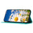 For Samsung Galaxy S24+ Case Flower Pattern Leather Cover with Card Holder - Green - 2