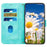 For Samsung Galaxy S24+ Case Flower Pattern Leather Cover with Card Holder - Green - 3