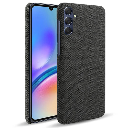 Shockproof Cover for Samsung Galaxy A05s 4G Case Cloth+PC Cell Phone Shell - Black - 1