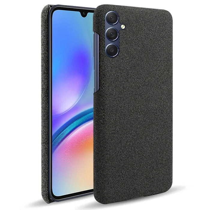 Shockproof Cover for Samsung Galaxy A05s 4G Case Cloth+PC Cell Phone Shell - Black - 1
