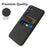 For Samsung Galaxy A05s 4G Phone Case Anti-drop PC+Cloth Cover with Card Holder - Black - 3