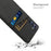 For Samsung Galaxy A05s 4G Phone Case Anti-drop PC+Cloth Cover with Card Holder - Black - 4