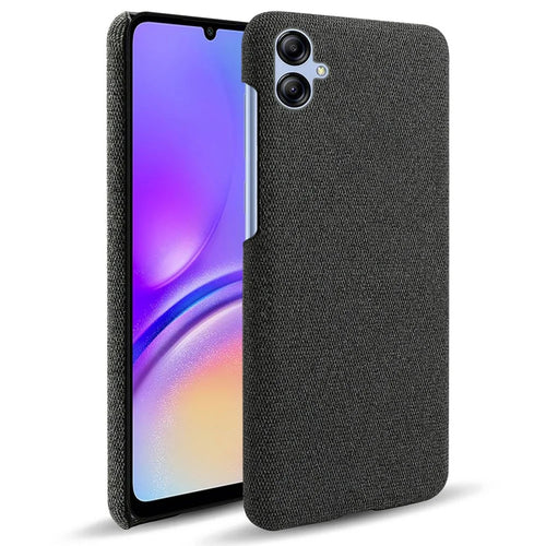 Smartphone Cover for Samsung Galaxy A05 4G Case Dustproof Cloth+PC Phone Shell - Black - 1