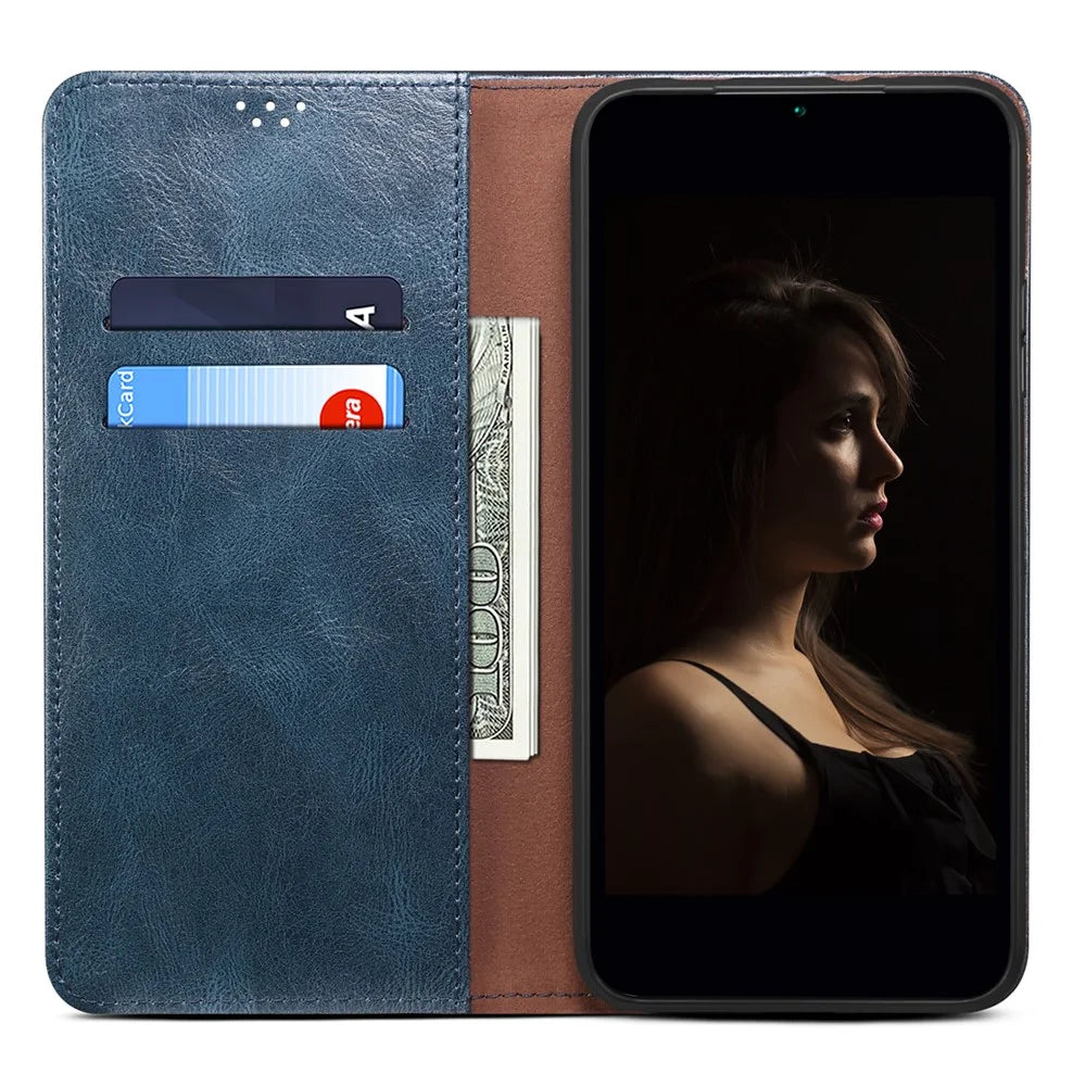 For vivo Y200 (India) 5G Case Stand Wallet PU Leather Anti-Scratch Phone Cover - Blue - 2