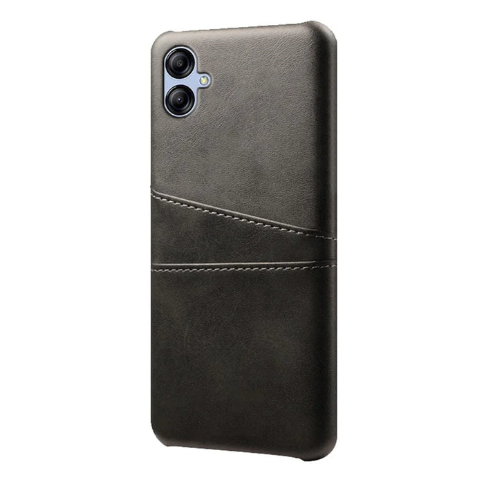For Samsung Galaxy A05 4G Case Shockproof PU Leather+PC Card Holder Phone Back Shell - Black - 2