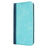 For Samsung Galaxy S23 FE Case PU Leather Bi-color Splicing Phone Cover - Light Blue+Dark Blue - 7