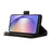 For Samsung Galaxy S23 FE Case 9 Card Slots PU Leather Zipper Pocket Wallet Phone Shell - Black - 3