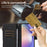 For Samsung Galaxy S23 FE Case 9 Card Slots PU Leather Zipper Pocket Wallet Phone Shell - Black - 6