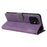 For Umidigi G5 Mecha Case RFID Blocking Wallet Stand Phone Cover with Strap - Purple - 4