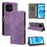 For Umidigi G5 Mecha Case RFID Blocking Wallet Stand Phone Cover with Strap - Purple - 5