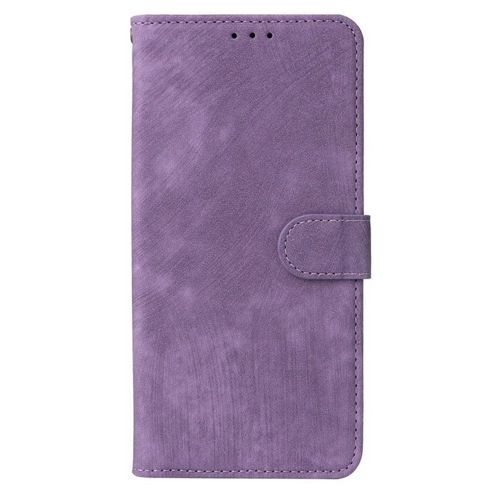 For Umidigi G5 Mecha Case RFID Blocking Wallet Stand Phone Cover with Strap - Purple - 6