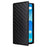 For Umidigi G5 Mecha Case Magnetic Closure Leather Wallet Imprinted Phone Cover - Black - 5