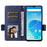 For Umidigi G5 Mecha Leather Cell Phone Case Litchi Texture Wallet Cover with Strap - Dark Blue - 2