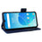For Umidigi G5 Mecha Leather Cell Phone Case Litchi Texture Wallet Cover with Strap - Dark Blue - 3