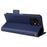 For Umidigi G5 Mecha Leather Cell Phone Case Litchi Texture Wallet Cover with Strap - Dark Blue - 4