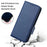 For Umidigi G5 Mecha Leather Cell Phone Case Litchi Texture Wallet Cover with Strap - Dark Blue - 6