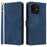 For Umidigi G5 / G5A Case RFID Blocking PU Leather Smartphone Cover with Strap - Blue - 1